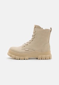 NOVA - Botas de tornozelo com plataforma - beige