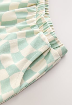 Next REGULAR FIT - BARREL  - Pantalon classique - mint green checkerboard
