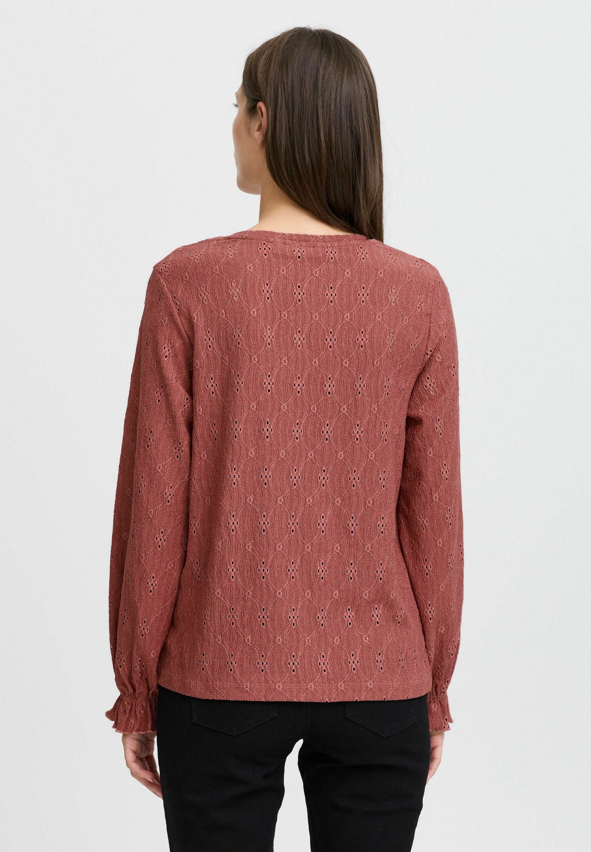 売れ筋商品|||ビーヤング シャツ レディース トップス BYSILVA ONECK BLOUSE - Blouse - roan rouge BYSILVA ONECK BLOUSE - Blouse - roan rouge