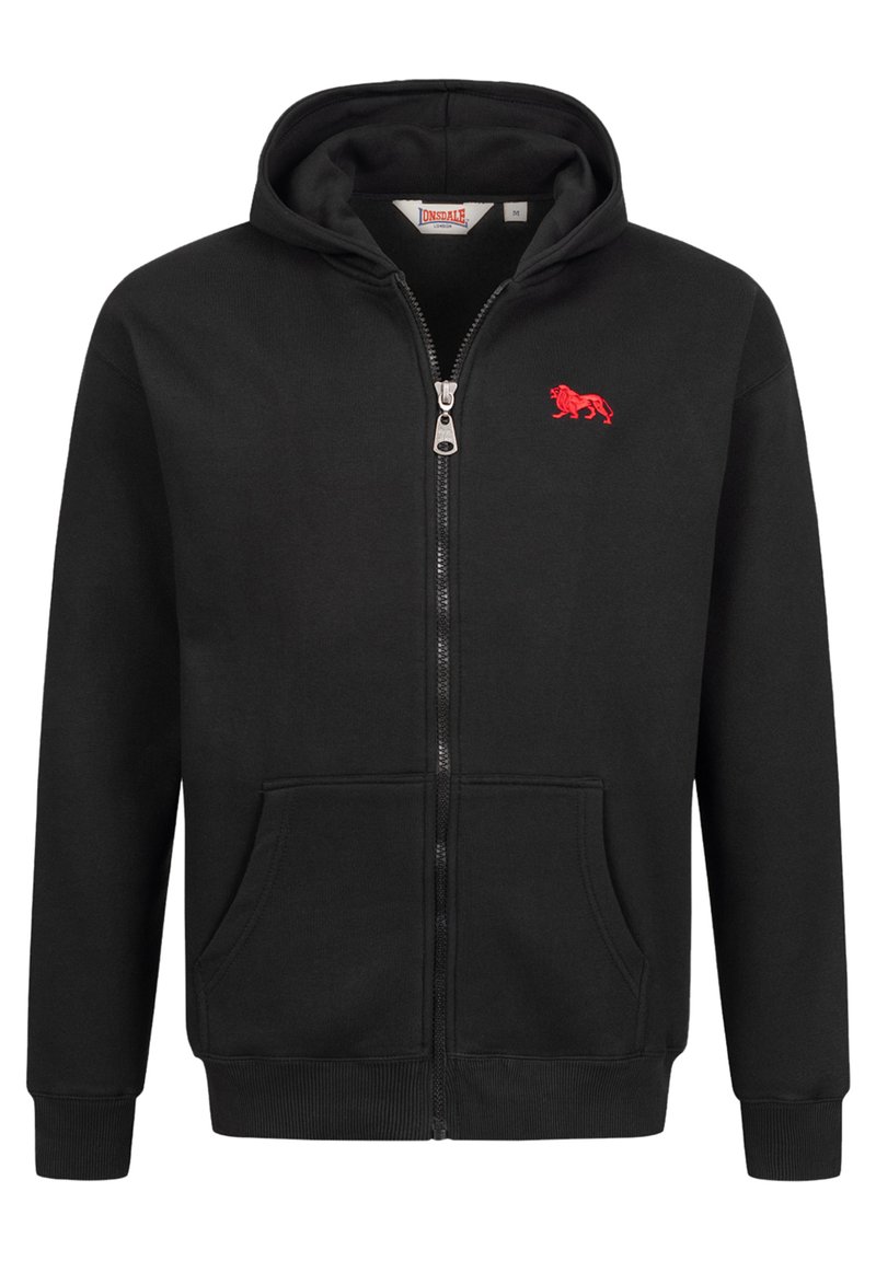 Lonsdale Sweater met rits zwart Lonsdale Sweater met rits zwart