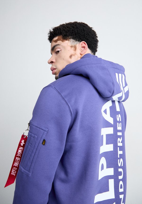 BACK PRINT HOODY - Hoodie - night purple3