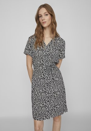 KURZÄRMELIGES - Shirt dress - black