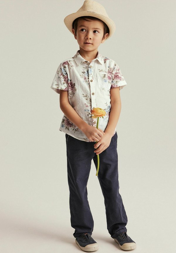 KORTÄRMAD BLOMMIG - Hemd