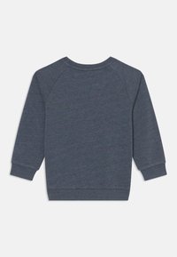 Felpa con maniche raglan lunghe di colore grigio scuro, con polsini e colletto a coste, realizzata in un morbido tessuto misto cotone.