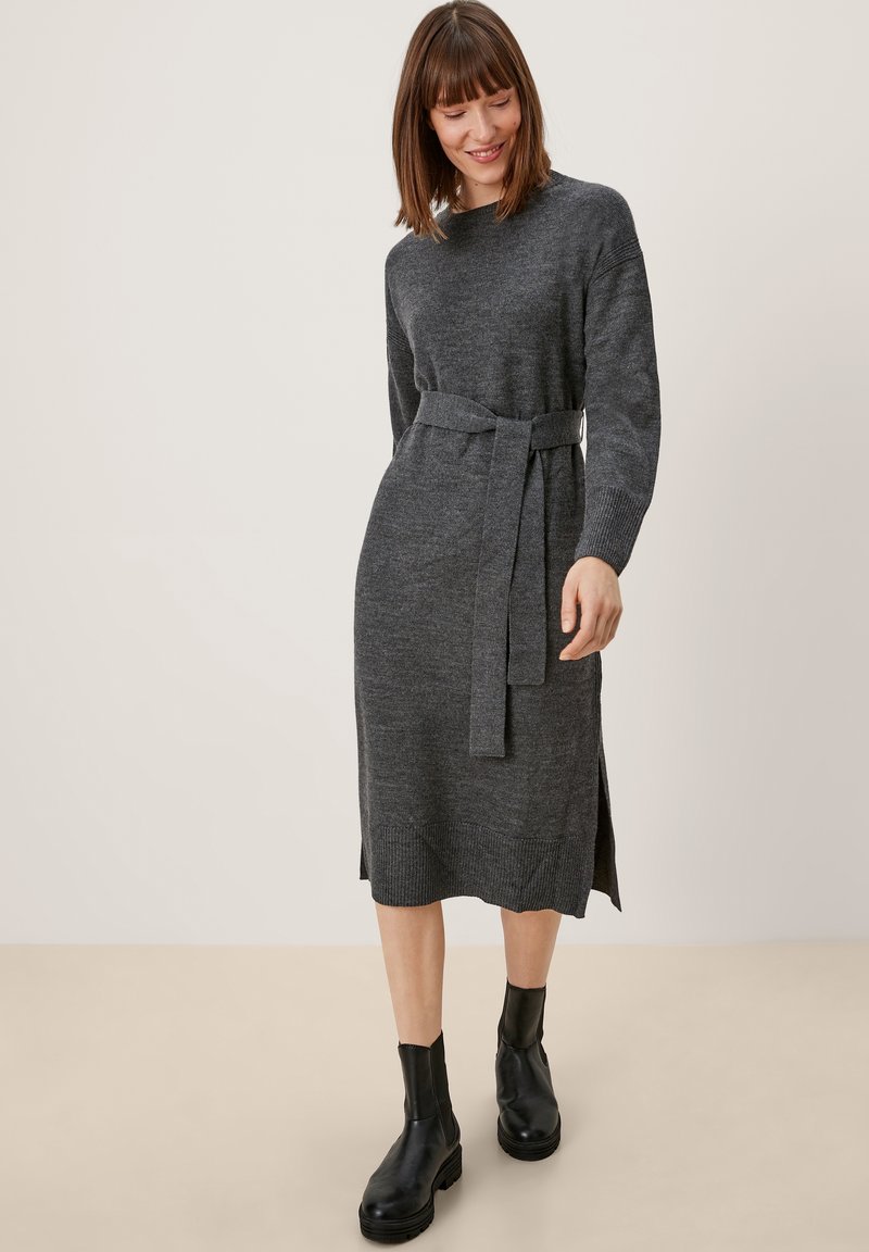 Damen Freizeitkleider | s.Oliver Strickkleid charcoal melange/dunkelgrau-meliert - FR31211 Damen Freizeitkleider | s.Oliver Strickkleid charcoal melange/dunkelgrau-meliert - FR31211