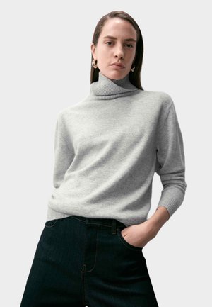 ROLL NECK - Jersey de punto - mid grey marl