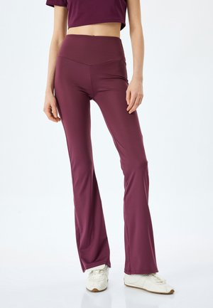 FLARE  - Leggings - Trousers - bordeaux