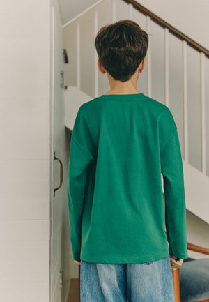 Next, REGULAR FIT  - Pikkade varrukatega topp - green skate embroidery