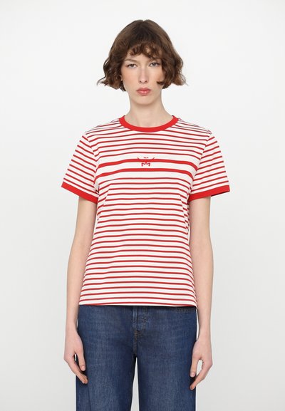 MCM COL STRIPE - T-shirt imprimé - candy red