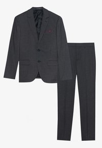 Pier One TWO TONE BIRDSEYE SUIT - Oblek - dark grey