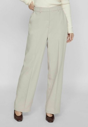 VILA STRAIGHT LEG HIGH WAIST - Pantaloni - feather gray