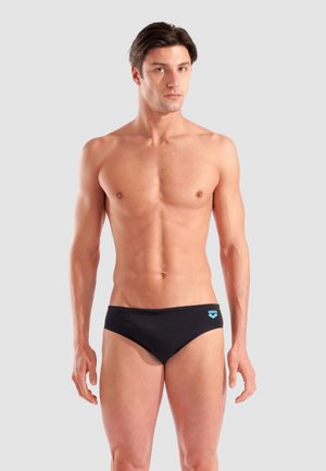 KIKKO GRAPHIC - Bañador tipo slip - black-turquoise