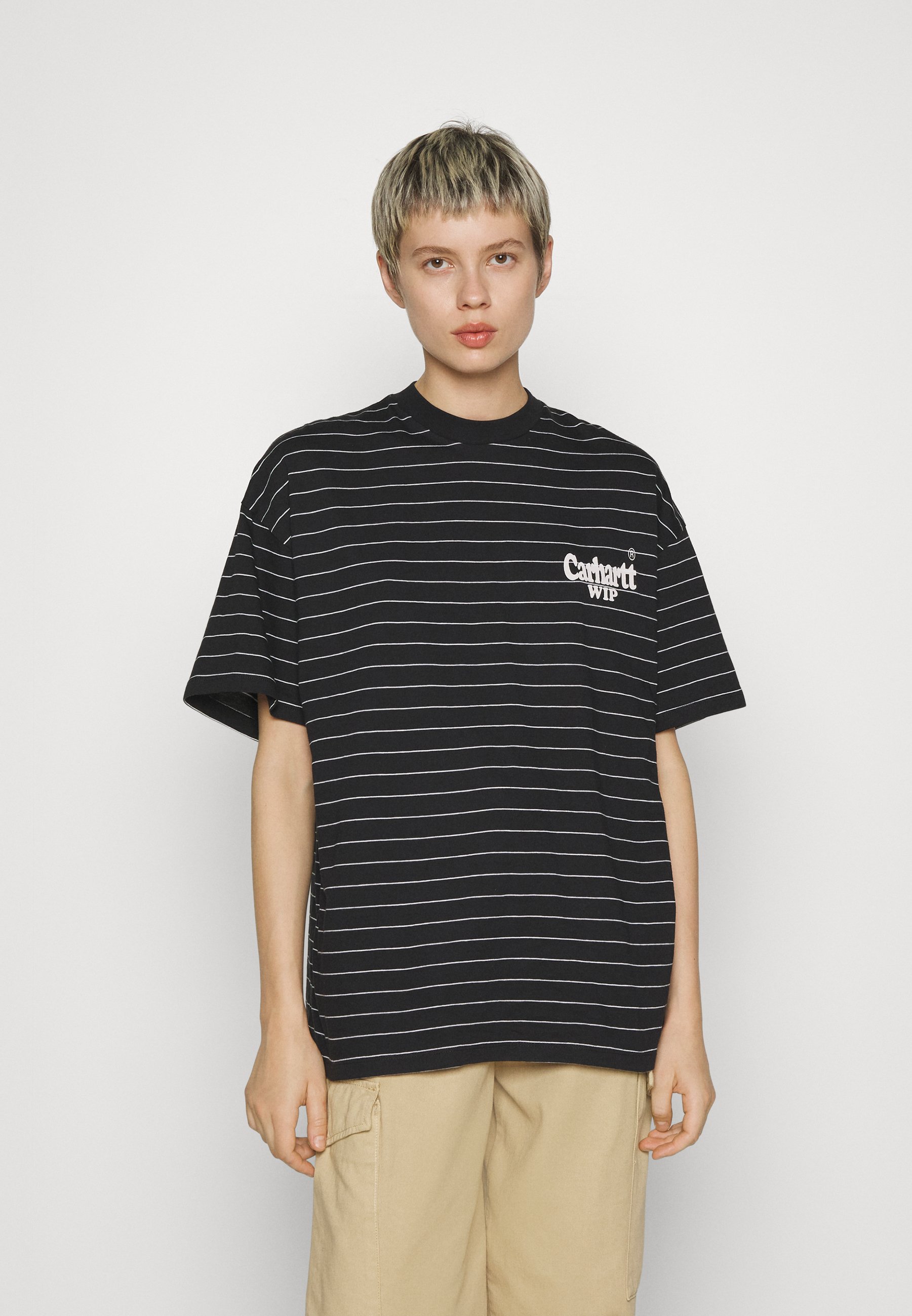 Carhartt WIP ORLEAN SPREE - T-shirts print - black/white