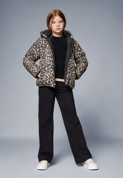 Michael Kors Kids REVERSIBLE PUFFER - Jachetă de iarnă - beige/black