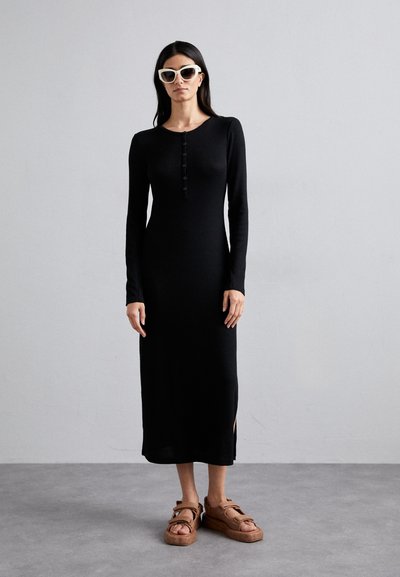 rag & bone HENLEY DRESS - Robe longue - black