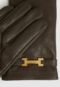 Reiss HARRIET HARDWARE-EMBELLISHED  - Sõrmkindad - chocolate