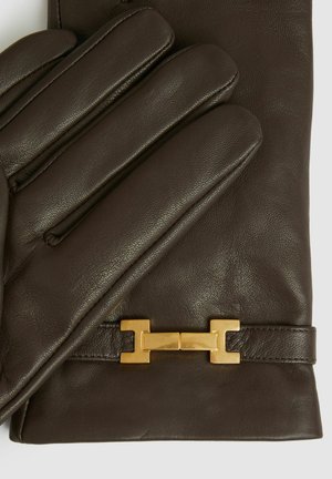Reiss HARRIET HARDWARE-EMBELLISHED  - Rukavice - chocolate