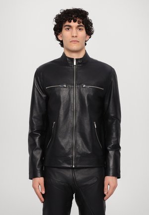 JONNY RACER JACKET - Lederjacke - nappa black