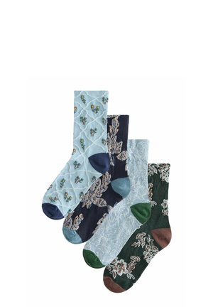 4 PACK  - Strømper - blue floral