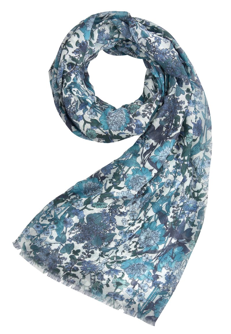 FABLE ENGLAND DECO BLOOM BLUE LIGHTWEIGHT - Sjaal - blue/blauw - Zalando.be