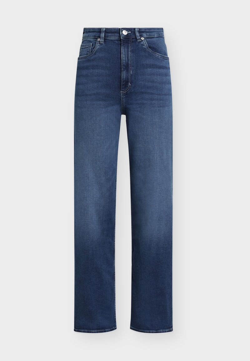 Tom Tailor Denim Wide leg donkerblauw denim
