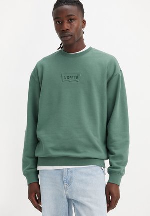 RELAXED GRAPHIC CREW - Sweatshirt - dark forest