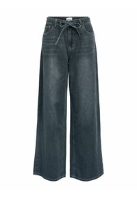 BINDEGÜRTEL - Džinsi ar platām starām - medium grey denim