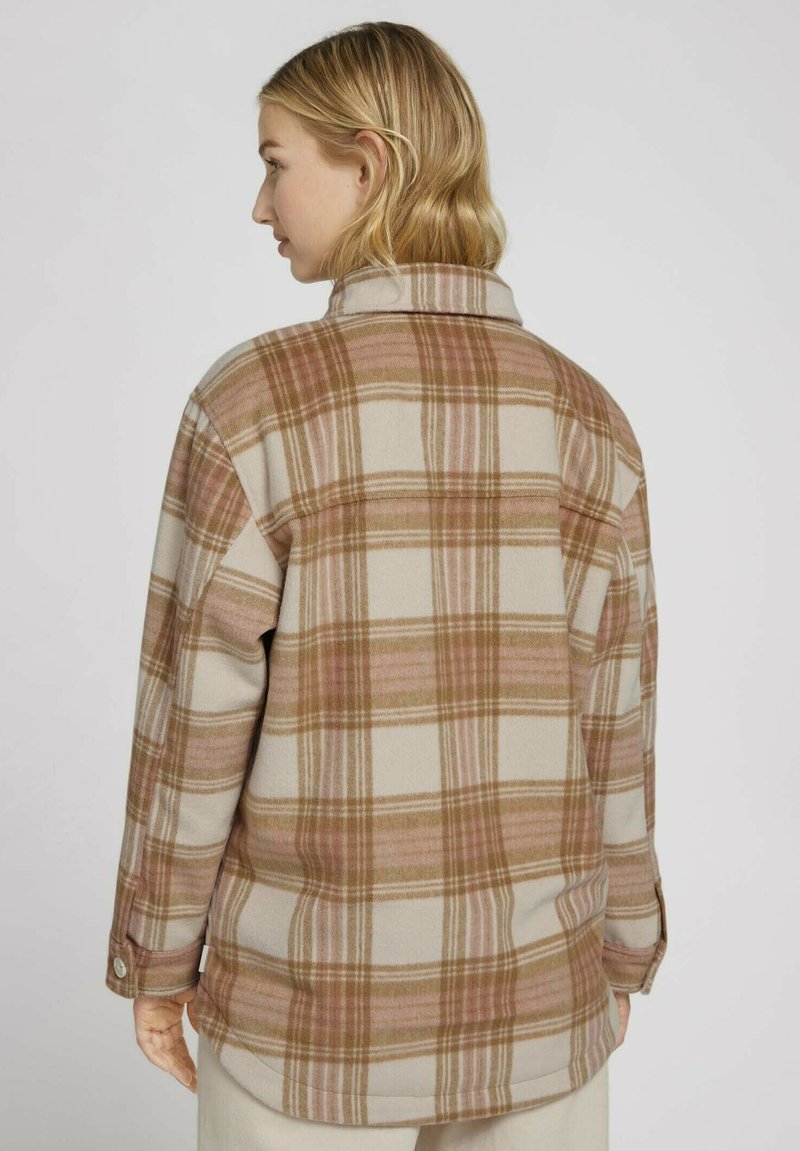 Damen Leichte Jacken | TOM TAILOR DENIM CHECKED OVERSHIRT Leichte Jacke camel rose check/braun - IZ51876 Damen Leichte Jacken | TOM TAILOR DENIM CHECKED OVERSHIRT Leichte Jacke camel rose check/braun - IZ51876