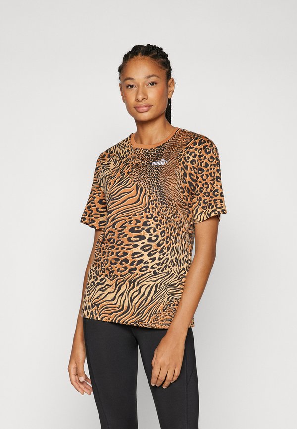 GRAPHIC ANIMAL RELAXED TEE - Print T-shirt - warm beige