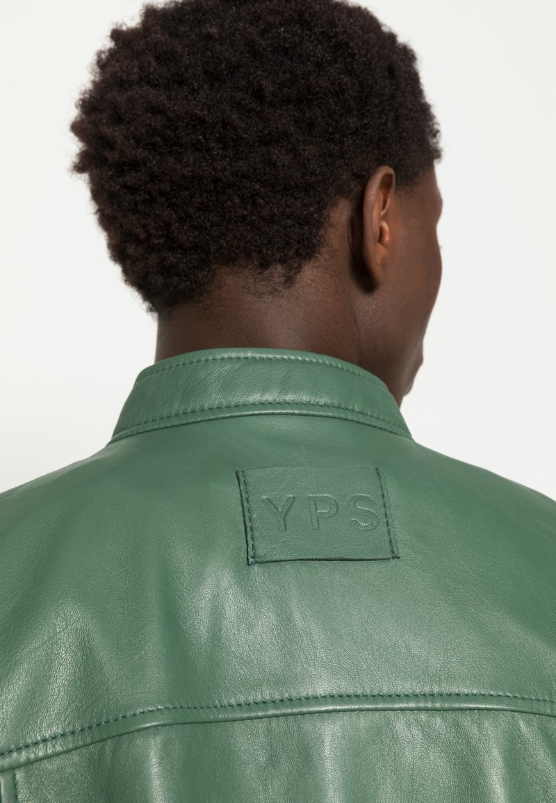 Herren Leichte Jacken | YOUNG POETS SOCIETY LIAN HEAVY LOOSE Lederjacke green/schwarz - BZ83797 Herren Leichte Jacken | YOUNG POETS SOCIETY LIAN HEAVY LOOSE Lederjacke green/schwarz - BZ83797