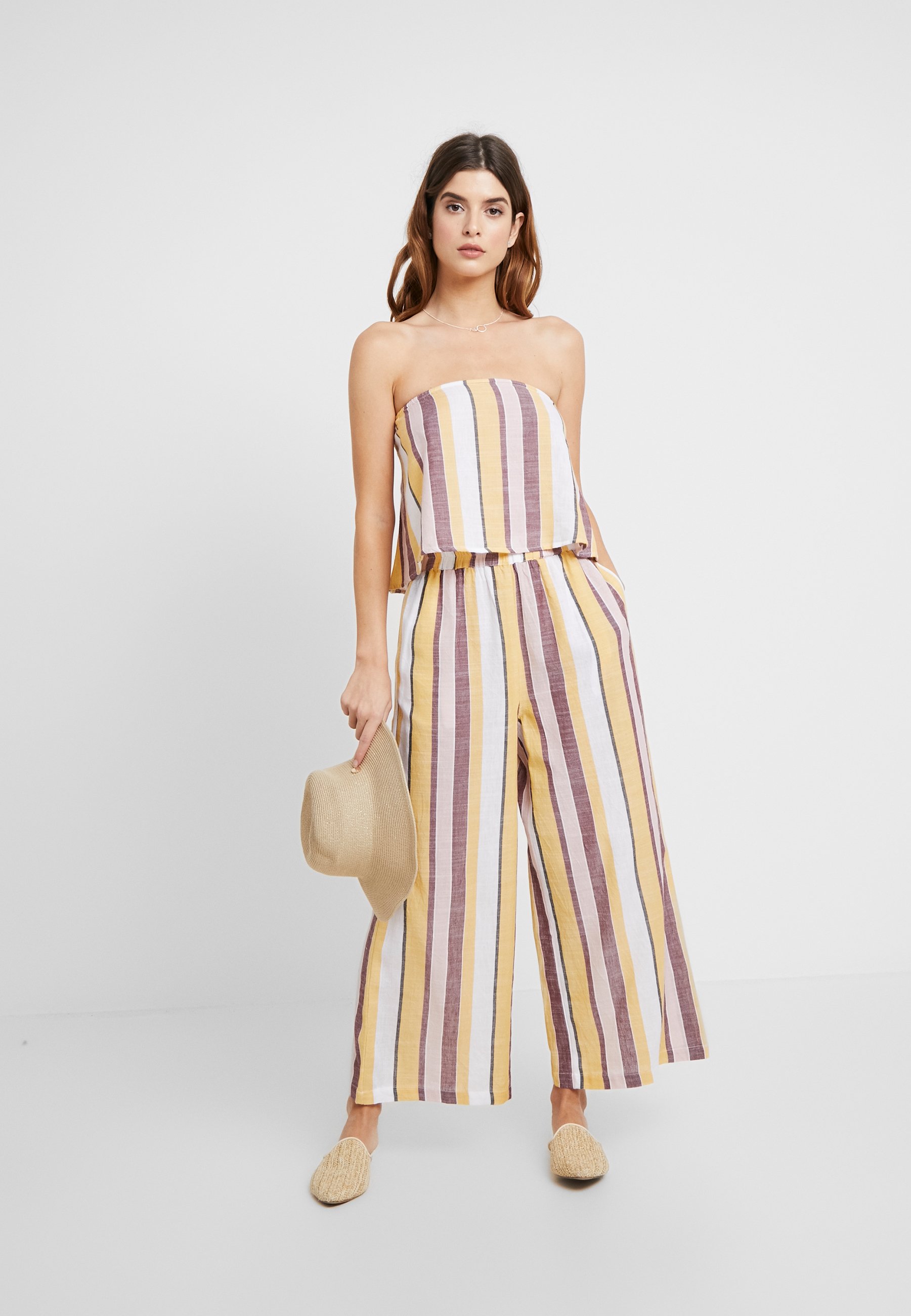 Seafolly SAFARI SPOT STRIPE CROPPED PANT Strandaccessories Seafolly SAFARI SPOT STRIPE CROPPED PANT - Strandaccessories - multi