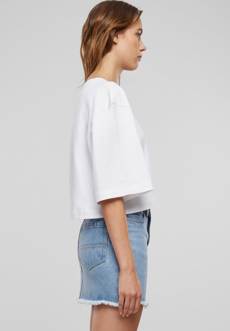 Urban Classics Maglietta a Maniche Corte da Donna Oversize T-Shirt, Multicolore (Wht/Blk 224), XS
