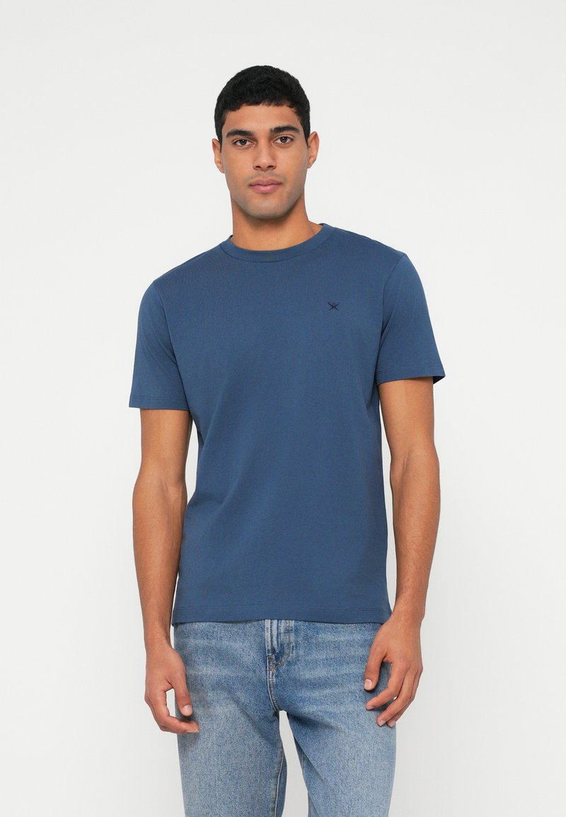 Hackett London T-shirt basic blauw