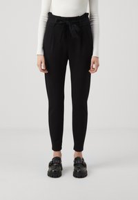 Vero Moda - VMEVA LOOSE PAPERBAG PANT - Housut - black Pienoiskuva 1