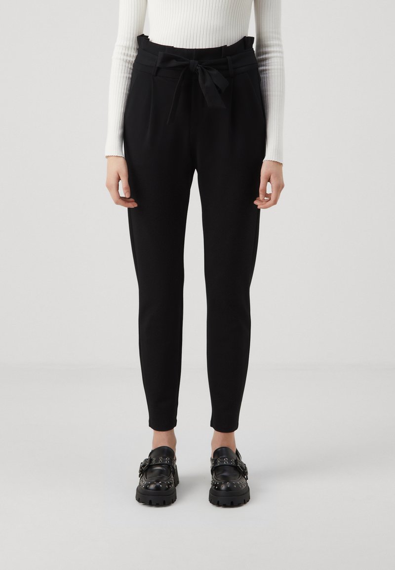 Vero Moda - VMEVA PAPERBAG  - Pantalon classique - black, Agrandir