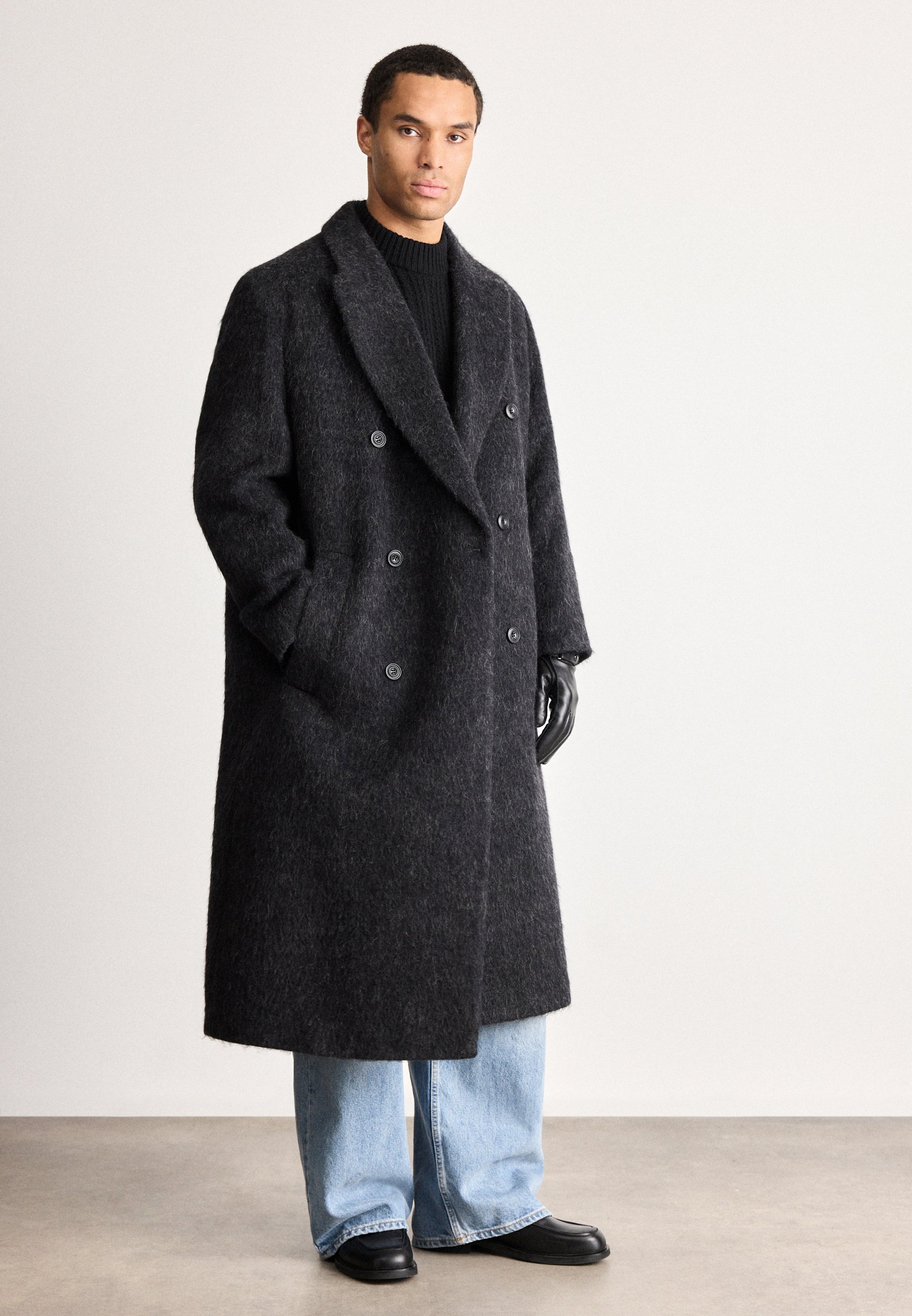 HUGO MANUS - Classic coat - black - Zalando.co.uk