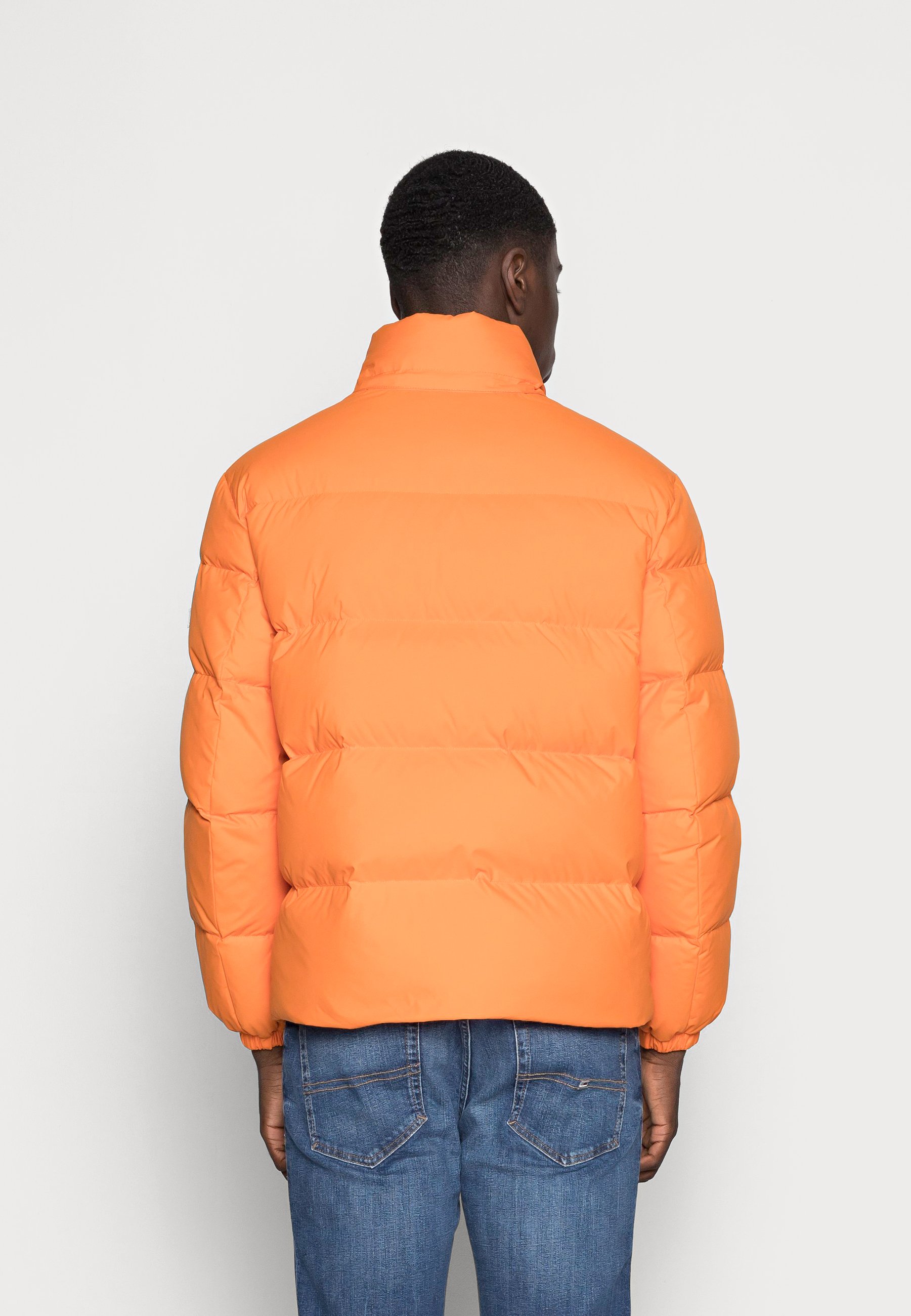 orange down jackets