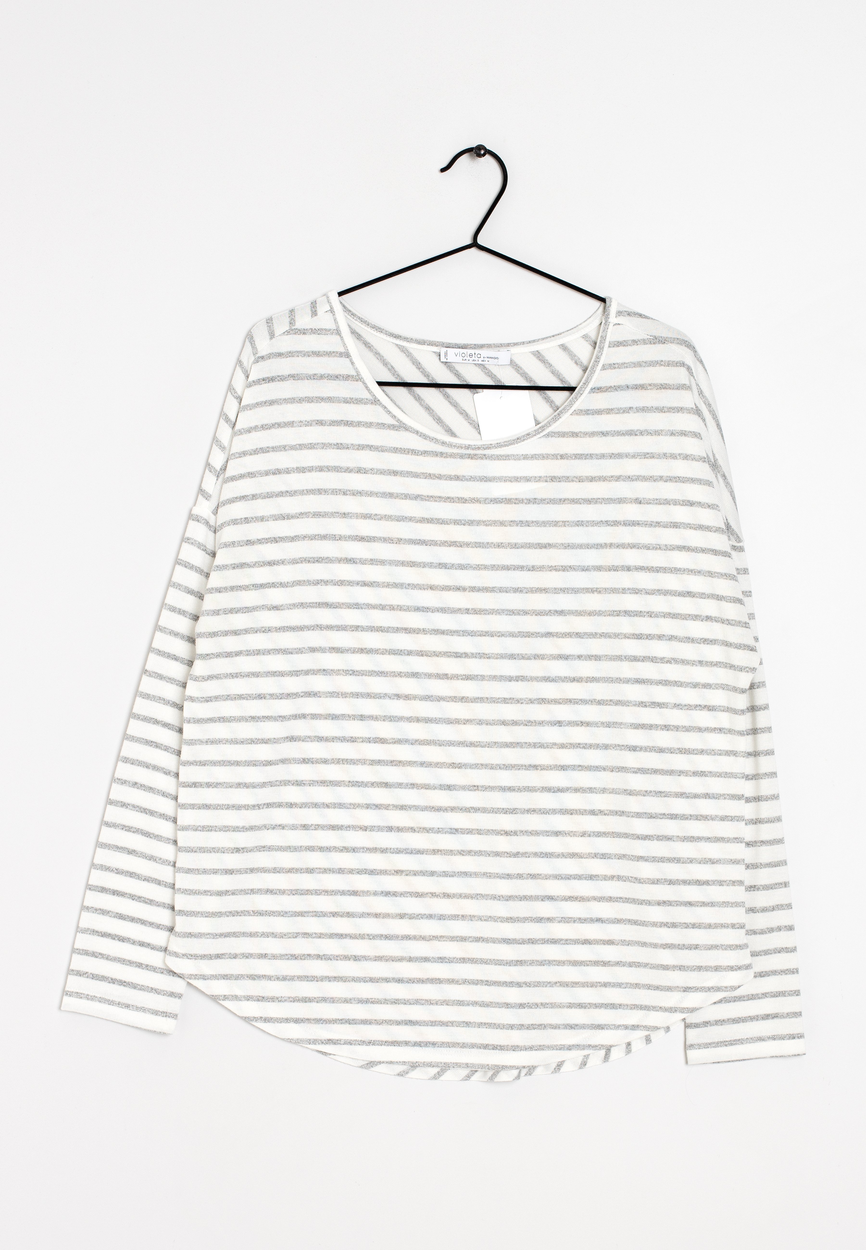 Violeta by Mango Long sleeved top - white/multi-coloured - (Pre-owned) -  Zalando.de