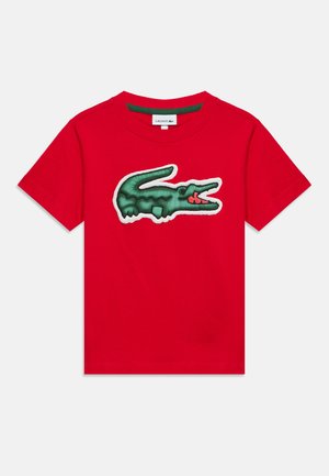 Lacoste, PUFF TEE - T-Shirt print - rouge