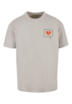 HEARTBREAK HEAVY  - T-shirt imprimé - lightasphalt