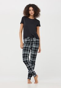 Terranova A QUADRI CON COULISSE - Pantaloni del pigiama - nero