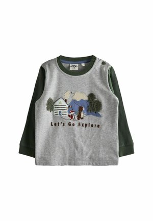 REGULAR FIT - APPLIQUÉ - Pikkade varrukatega topp - khaki green lets go explore