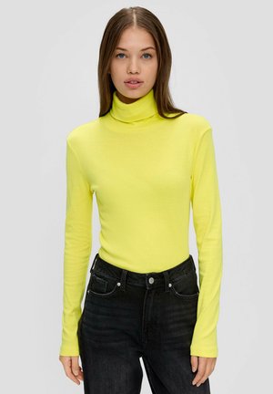 MIT ROLLKRAGEN - Long sleeved top - vanille