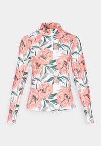 BEAUTIFUL GAME 1/4 ZIP - Long sleeved top - white glow/peach frost