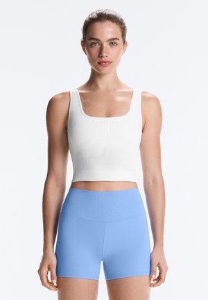 OYSHO SEAMLESS SQUARE NECK TANK TOP - Top - stone