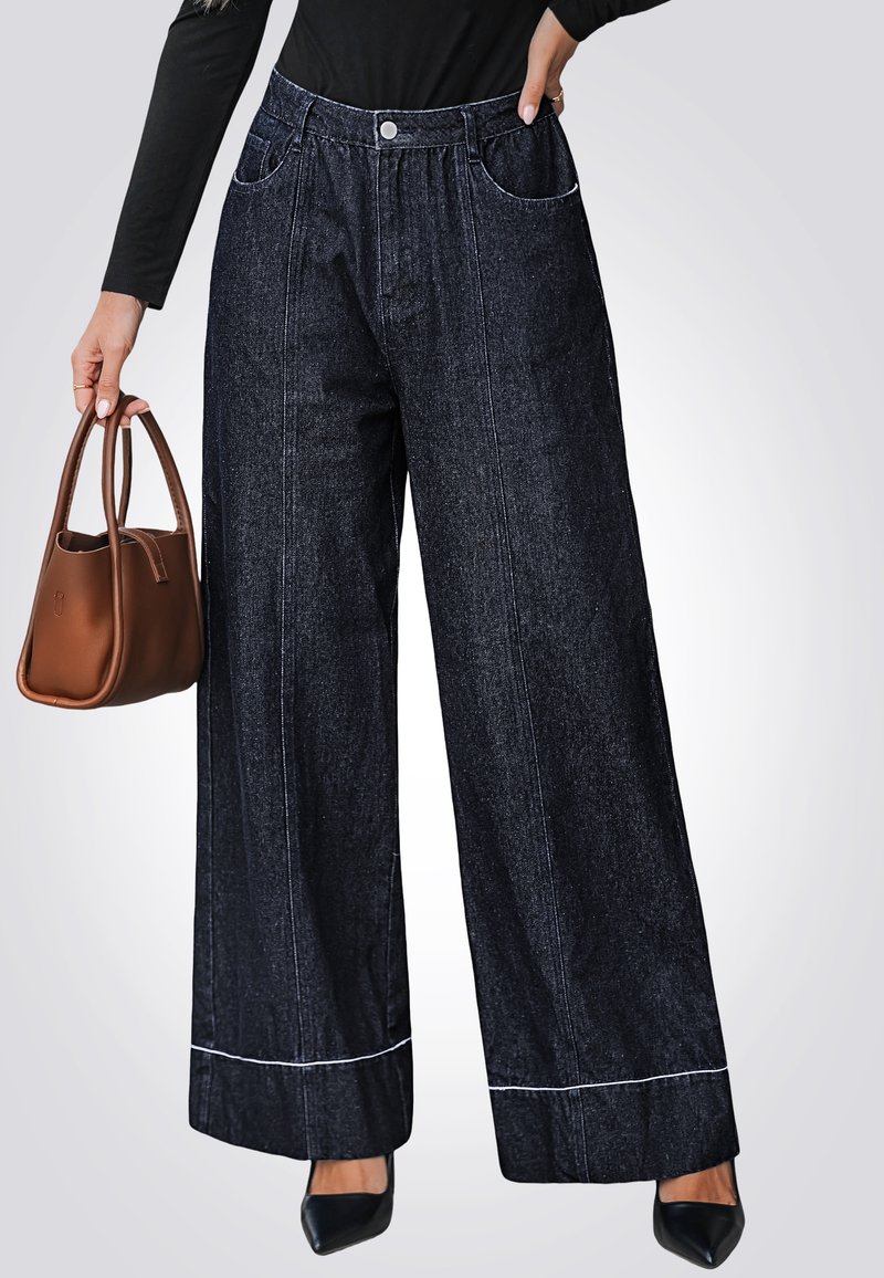 Cupshe Jeans a zampa - black