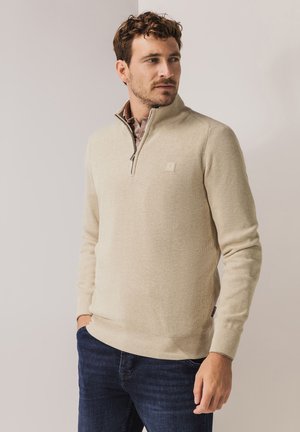 State of Art HALF ZIP - Strickpullover - off-white/beige