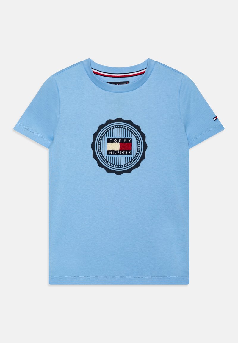 Tommy Hilfiger STAMP PRINT TEE - T-shirt con stampa - aegean sea