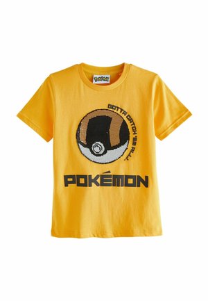 POKÉMON SEQUIN - T-shirt imprimé - yellow