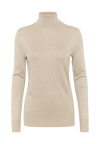 ASTRID ROLL NECK - Stickad tröja - feather gray melange